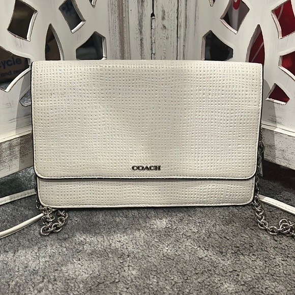 Coach Bags Coach White Crossbody Bag Poshmark
